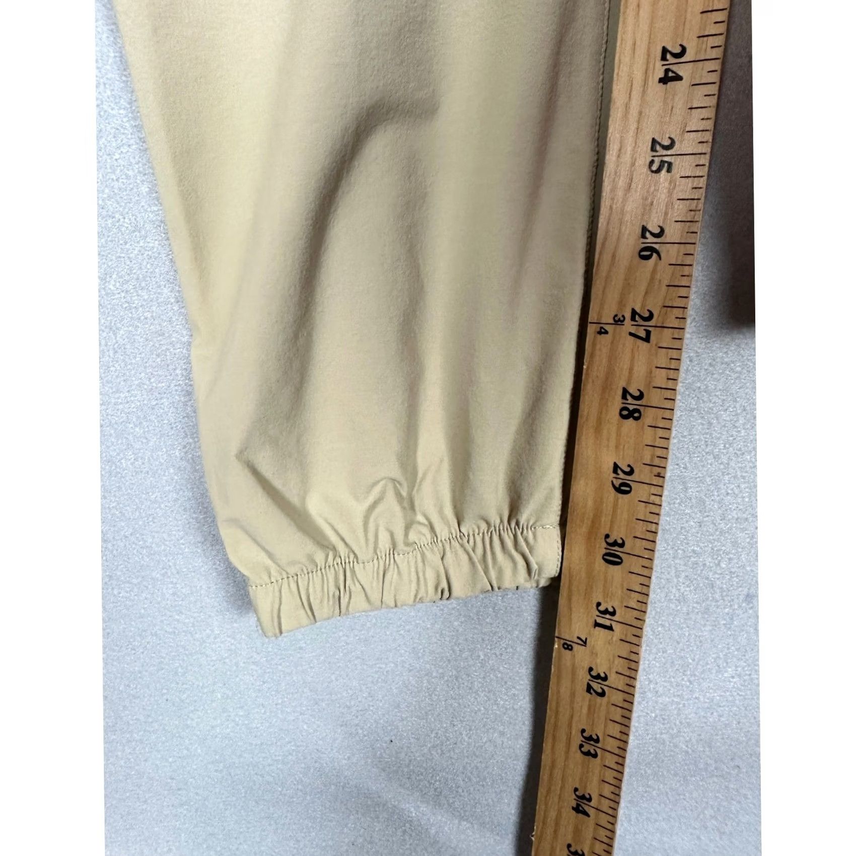 Vuori VRST Mens Transit Jogger Pants L Tan Nylon Stretch Performance Drawstring Tech Size US 33 - 5 Thumbnail