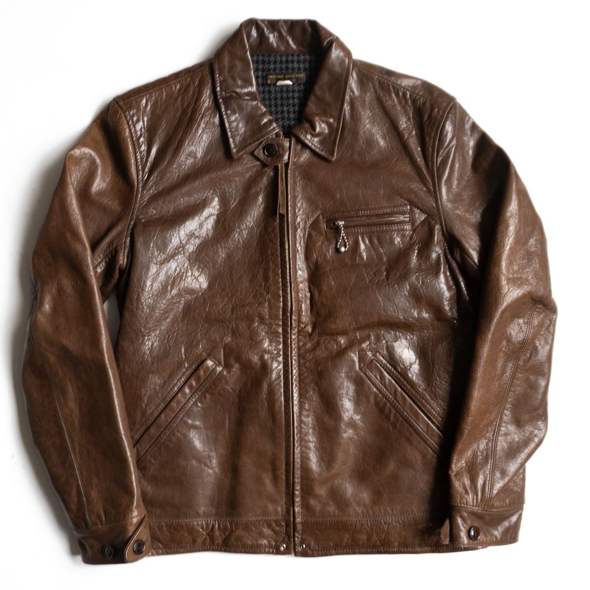 WEST RIDE WEST RIDE Goatskin Leather Jacket Brown Size 38 Size US L / EU 52-54 / 3 - 1 Thumbnail