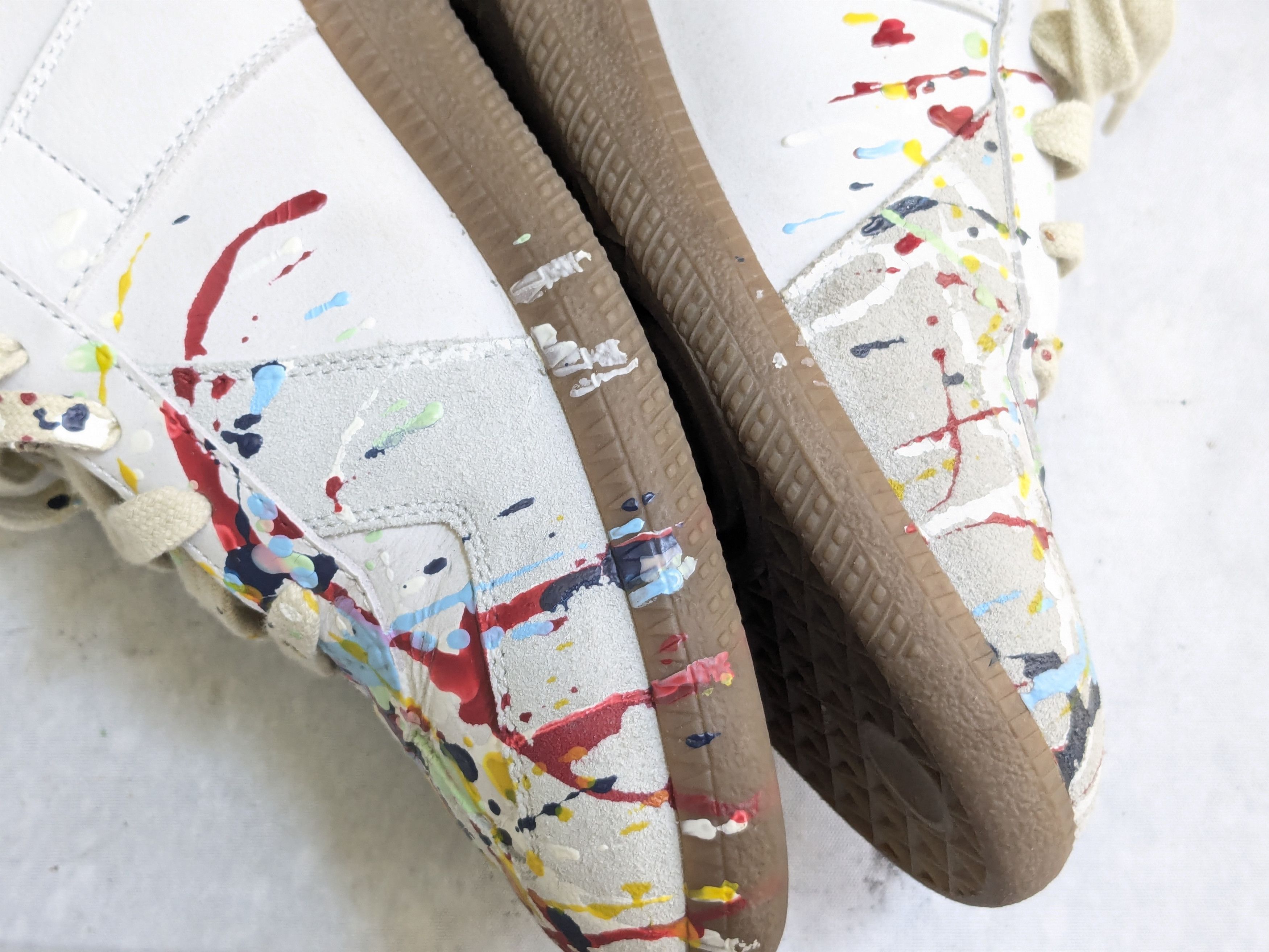 Maison Margiela Maison Margiela Replica GAT Paint Splatter 8 41 Gum Size US 8 / EU 41 - 15 Thumbnail