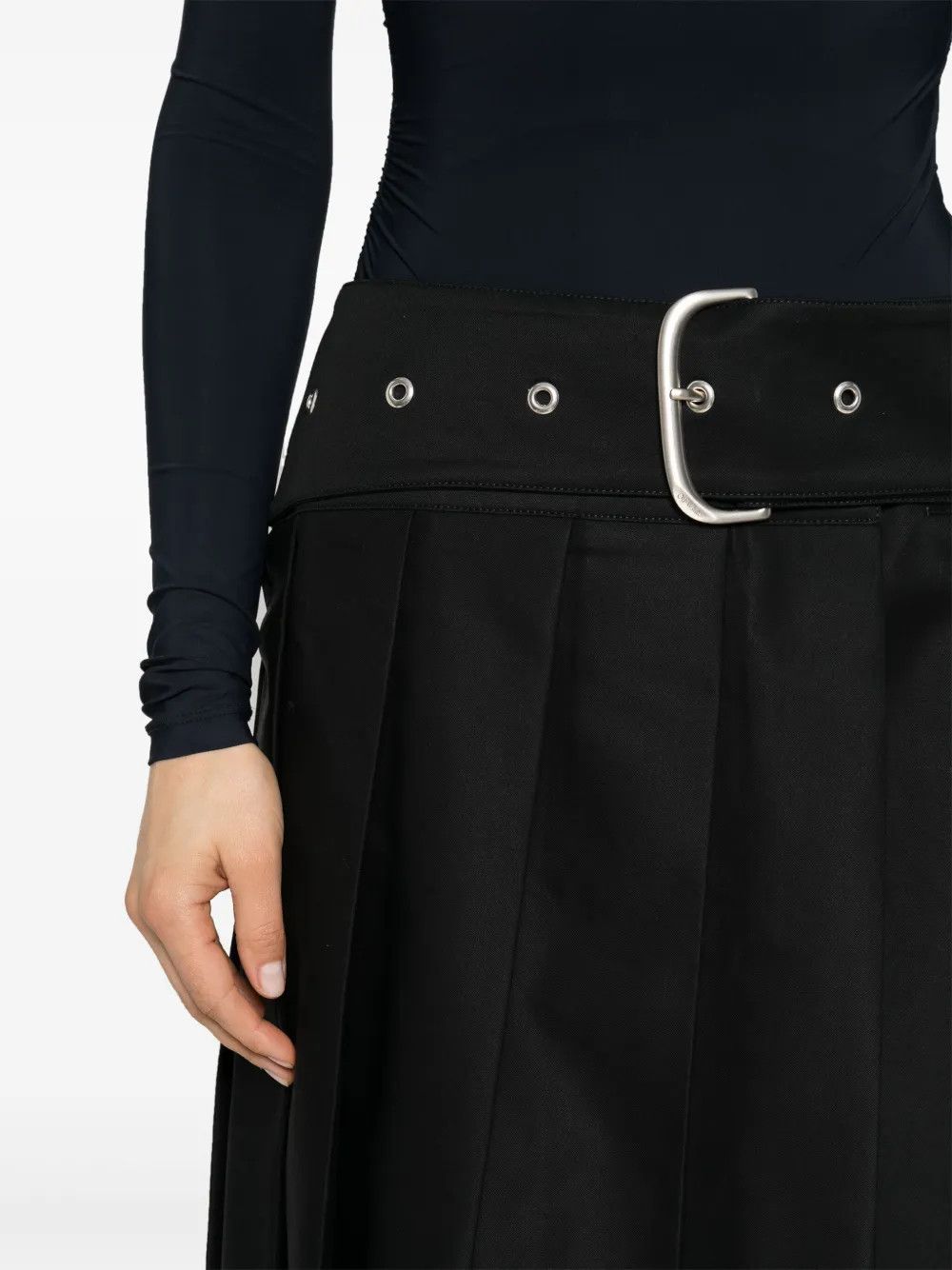 Off-White o1y1225 Mini Skirt in Black Size 26" / US 2 / IT 38 - 2 Thumbnail