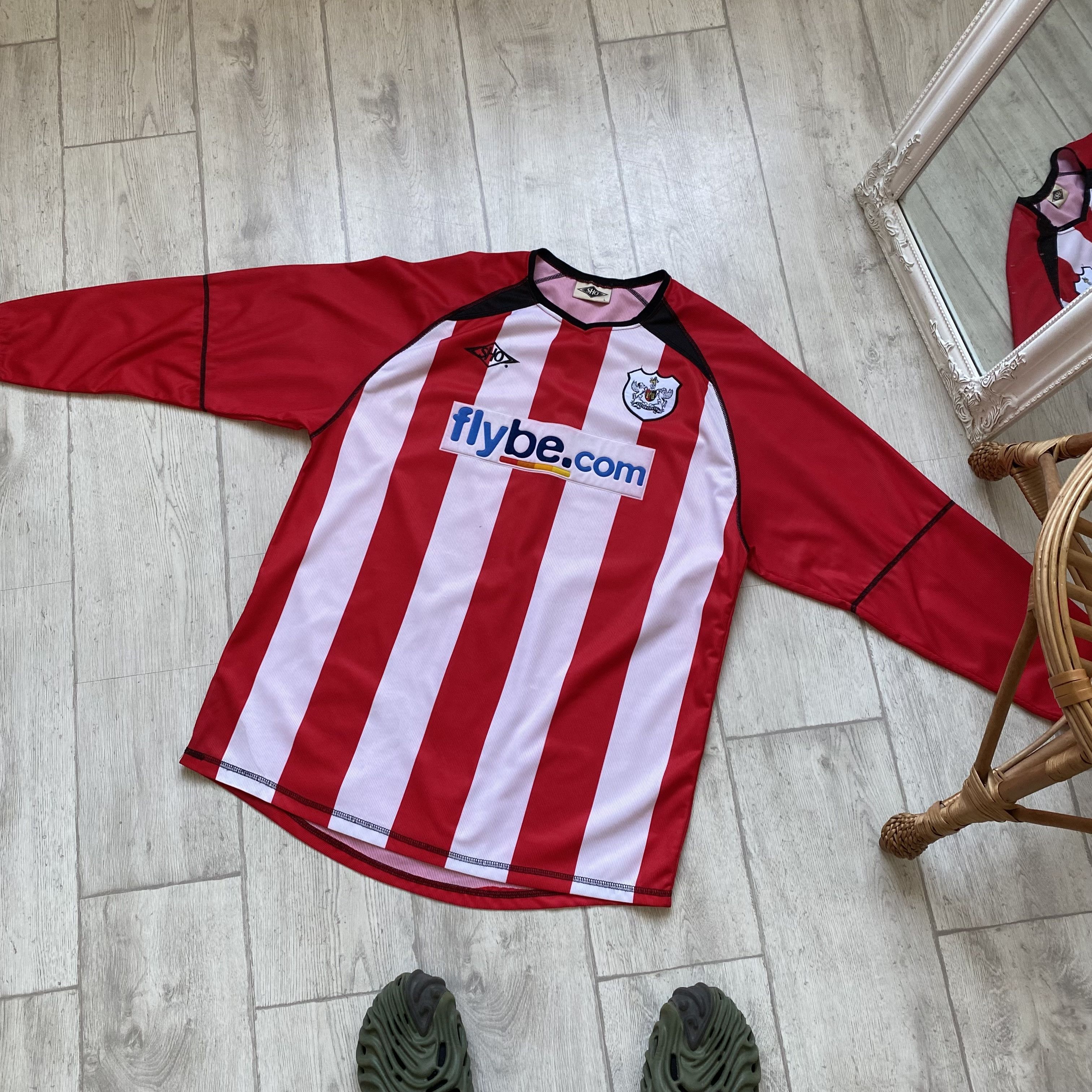 Nike ⚽️ Vintage 90s Exeter City SHO jersey long sleeve Blokcore Size US L / EU 52-54 / 3 - 8 Thumbnail