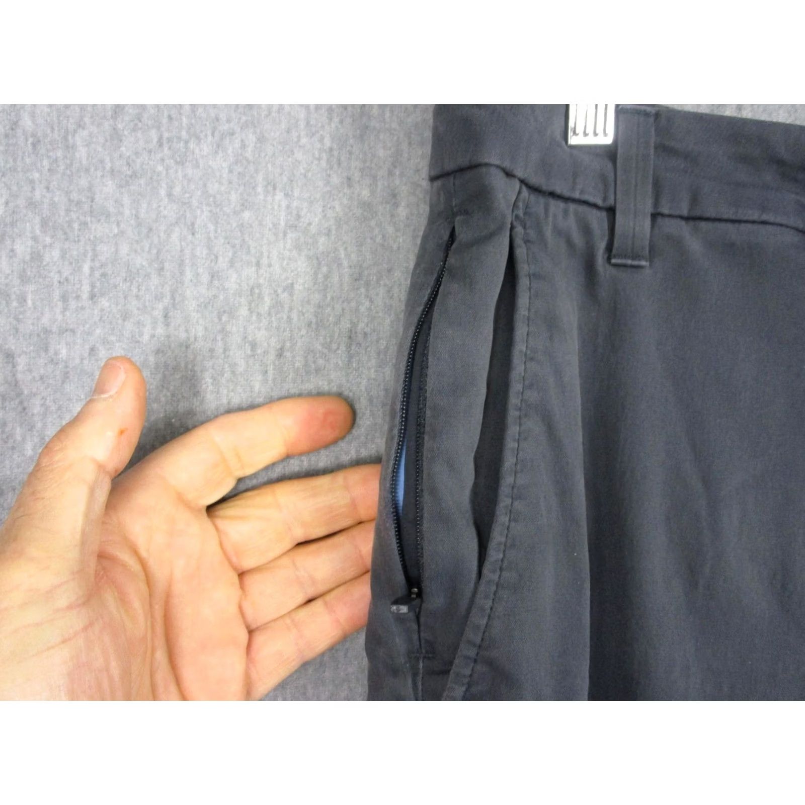 Vintage Birddogs Pants Mens 32x30 Gray Stretch Chino Zip Pockets Boom For Your Boomstick Size US 32 / EU 48 - 3 Thumbnail
