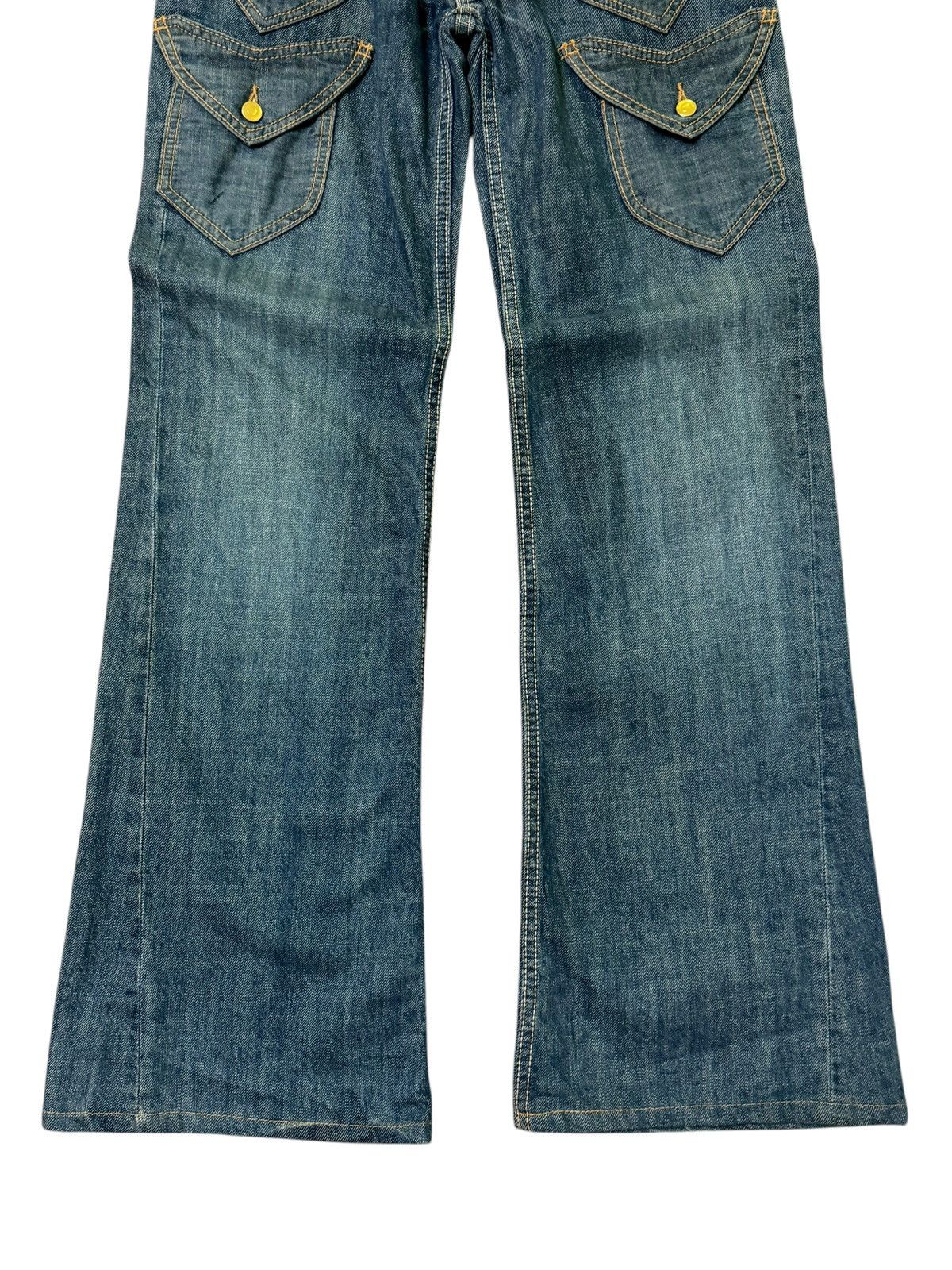 If Six Was Nine × Japanese Brand Flare KOOK & CHELICA Embroidered 6 Pocket Low Waist Denim Size US 28 / EU 44 - 6 Thumbnail