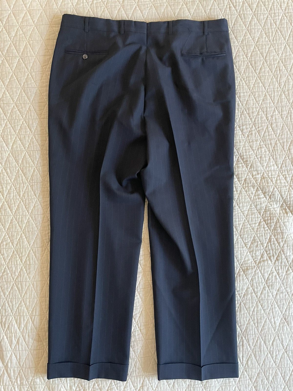 Brooks Brothers × Vintage Subtle Pinstripe Wool Suit Size 46R - 13 Thumbnail