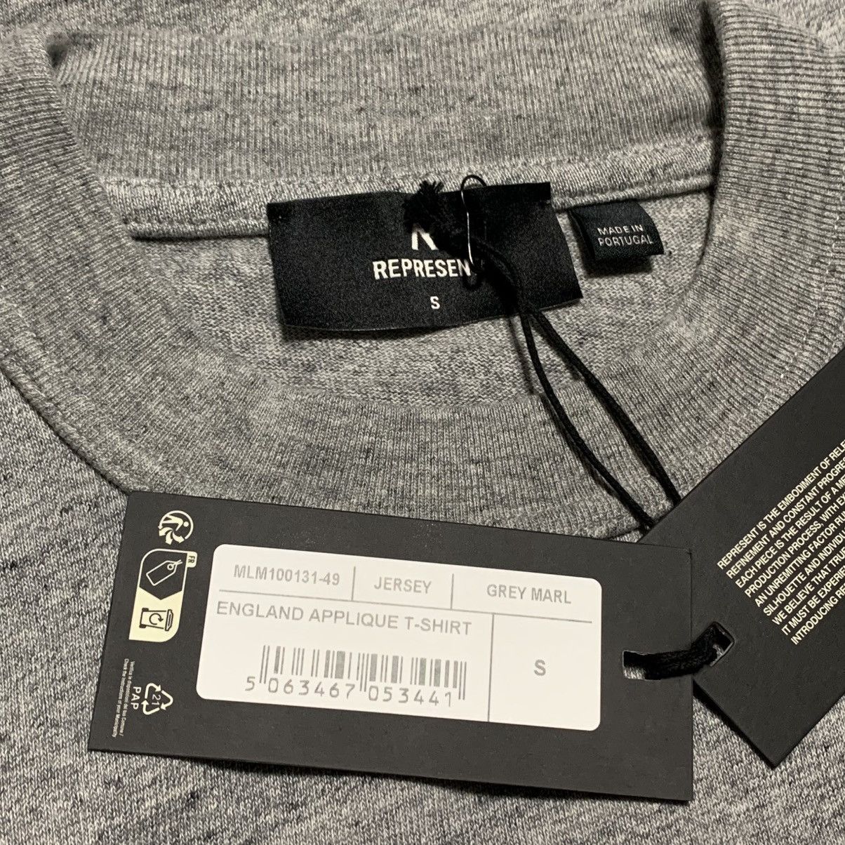Represent Clo. Represent Small England Applique Grey Marl Tee Size US S / EU 44-46 / 1 - 4 Thumbnail