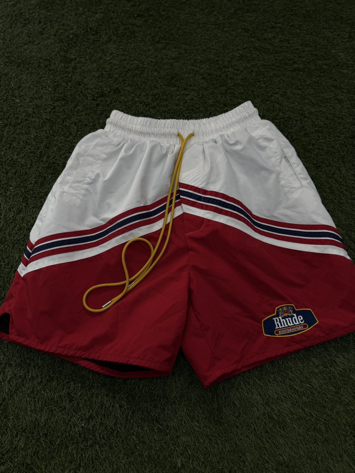 Rhude Rhude Red White Shorts Size Medium 🧼 Size US 29 - 4 Thumbnail