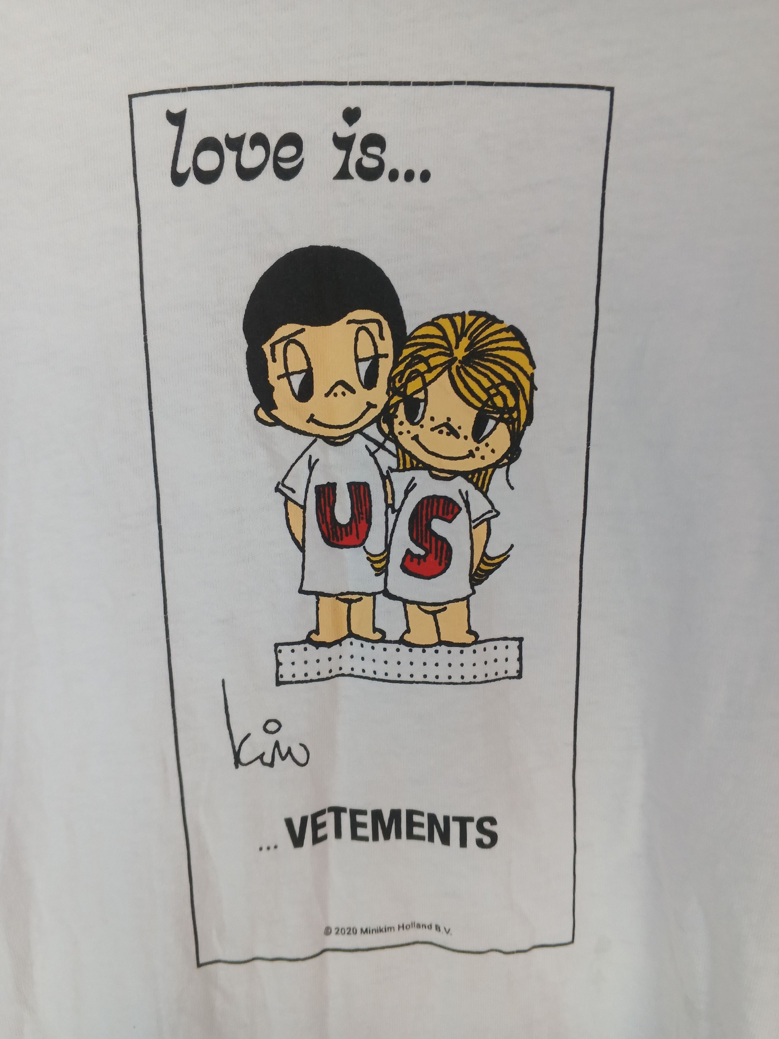 Vetements Vetements AW19 Love Is Us Logo Tee Shirt Size US XS / EU 42 / 0 - 5 Thumbnail