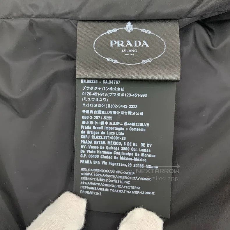 Prada Prada Colour-blocked triangular logo lapel single-breasted Size XS / US 0-2 / IT 36-38 - 7 Thumbnail