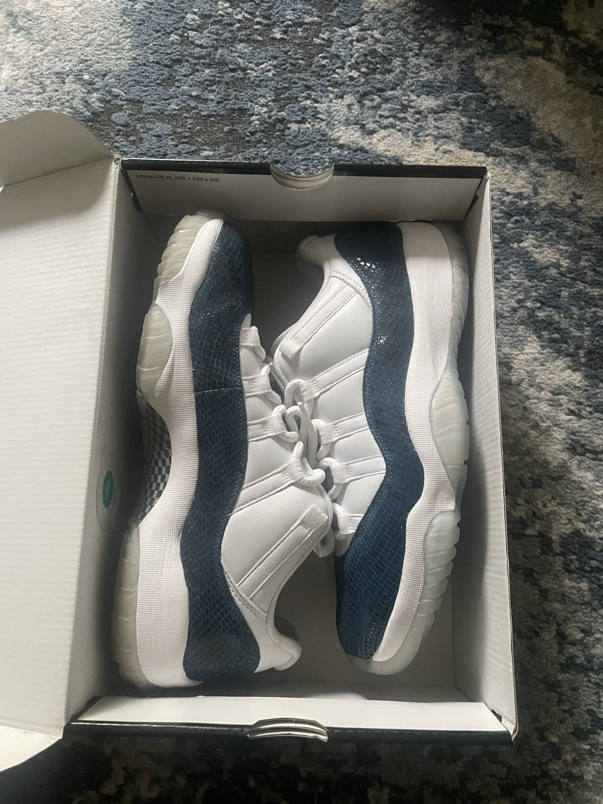 Jordan Brand Jordan 11 snake skin blue navy Size US 11.5 / EU 44-45 - 3 Thumbnail