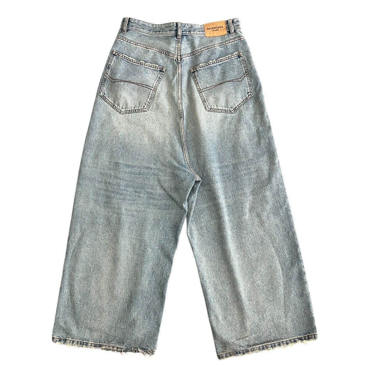 Balenciaga BALENCIAGA Low-Crotch Sarrouel Denim Pants 26 Size US 32 / EU 48 - 8 Thumbnail