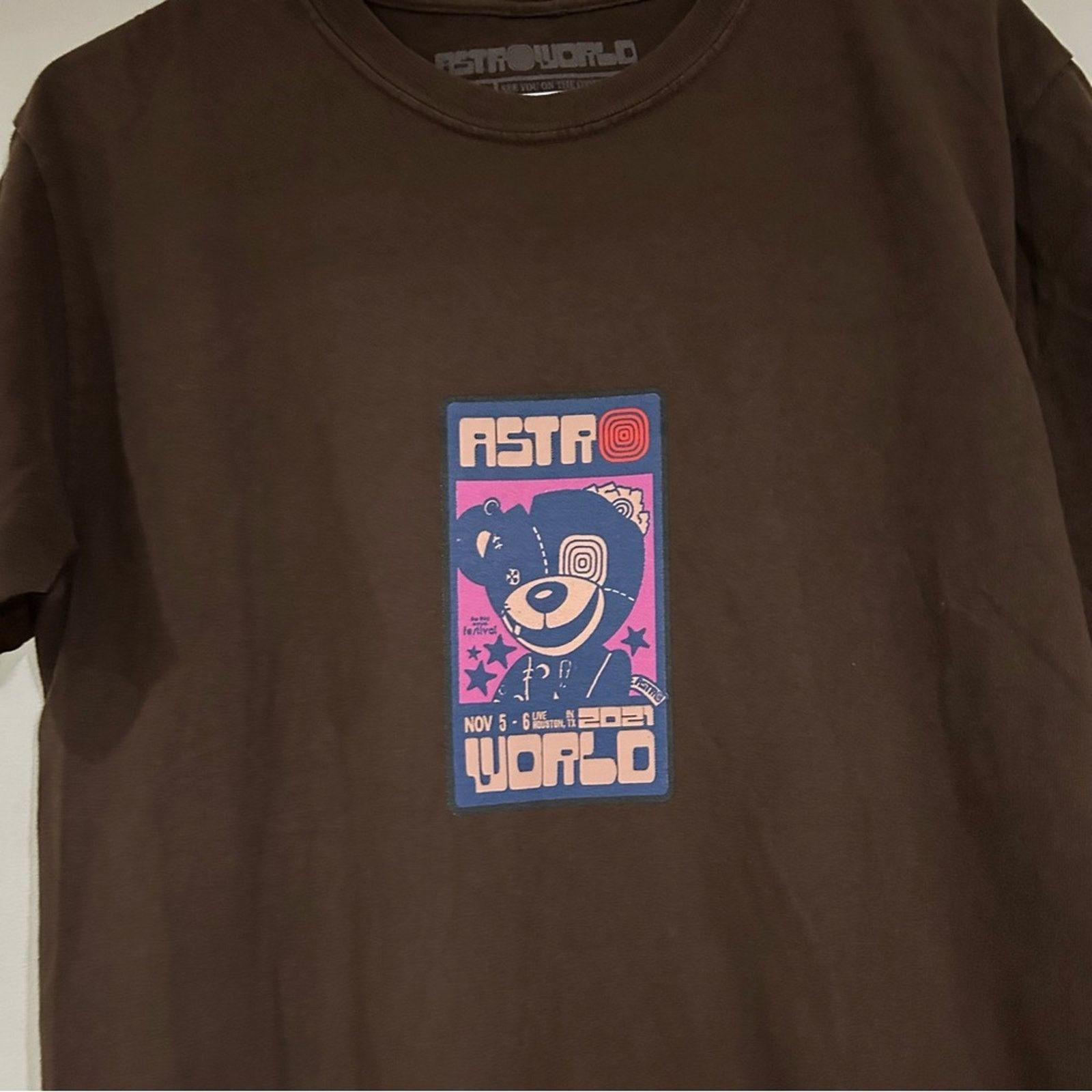 Travis Scott Travis Scott Astroworld Scare Bear Shirt Size US M / EU 48-50 / 2 - 2 Thumbnail