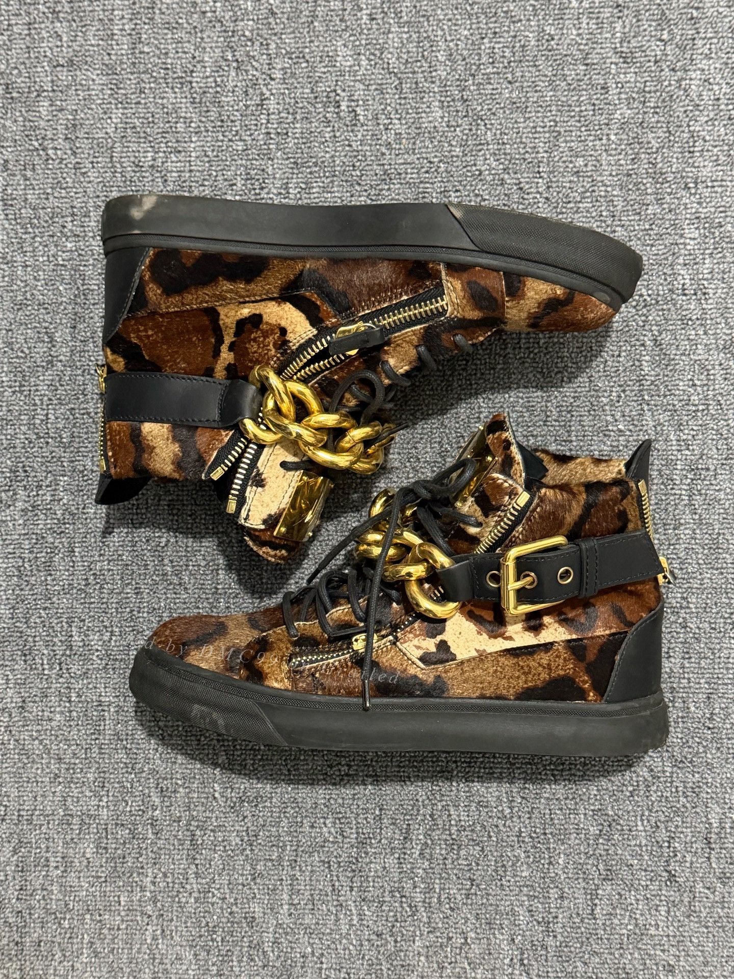 Giuseppe Zanotti Giuseppe Zanotti Leopard Chain Strap Boots Size US 7.5 / EU 40-41 - 1 Thumbnail