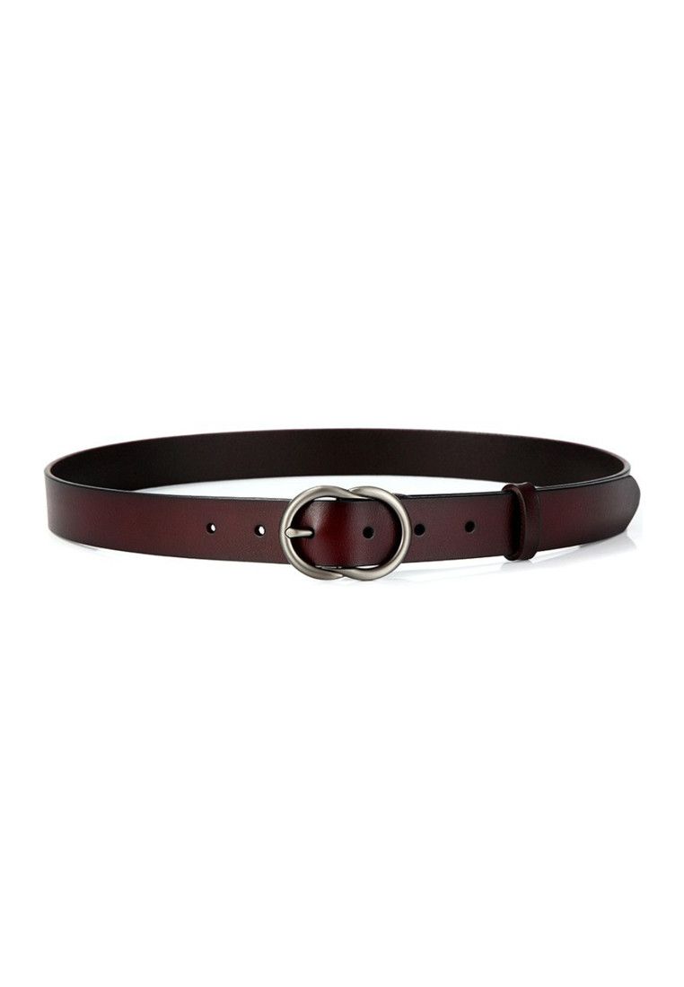 Other Brown Women's Leather Belts with Gold Buckle Belt Size ONE SIZE - 1 Thumbnail
