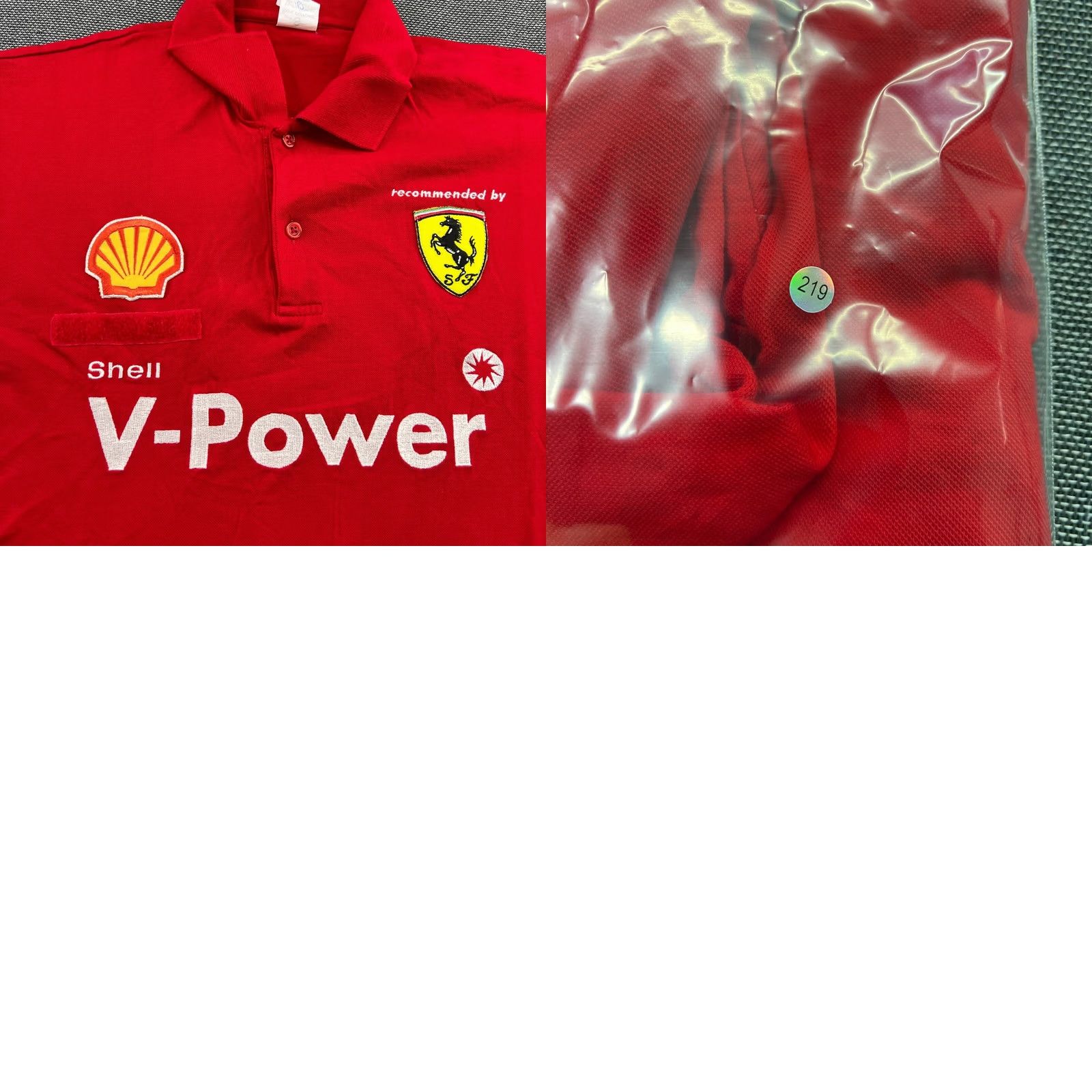 Vintage Vintage Alfredo Grassi Shell V-Power Polo shirt Mens Small Red Work Job Polo Size US S / EU 44-46 / 1 - 9 Thumbnail