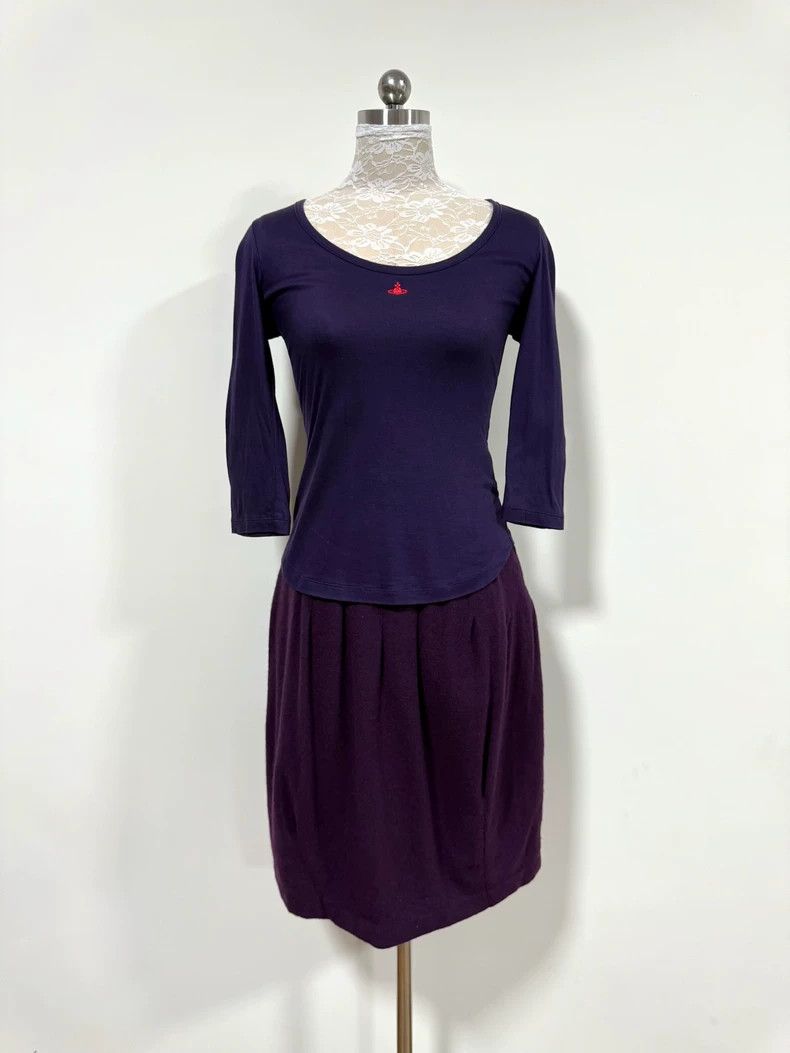 Vivienne Westwood Vivienne Westwood size2 Purple orb embroidered seven-quarte Size M / US 6-8 / IT 42-44 - 1 Thumbnail