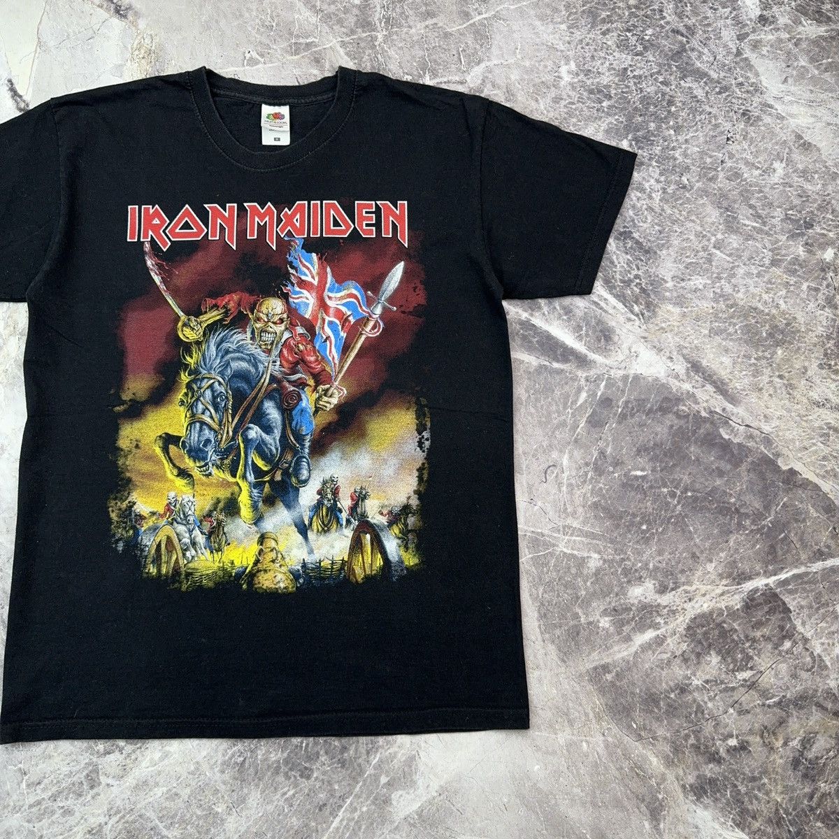 Band Tees × Vintage Vintage 00s Iron Maiden Trooper Skeleton Heavy Metal Rock Size US M / EU 48-50 / 2 - 2 Thumbnail