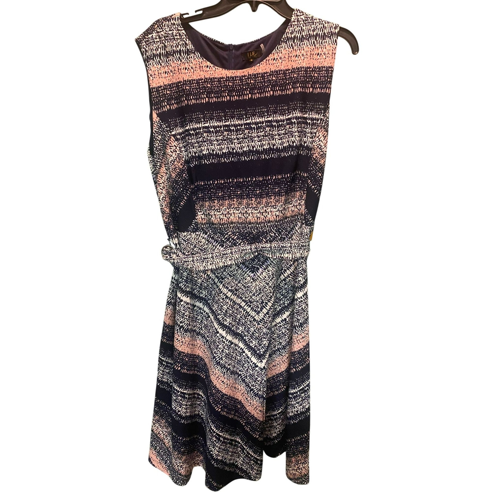 Other ILE New York Womens Plus Size 18 Peach and Blue Sleeveless S Size XXL / US 16-18 / IT 52-54 - 1 Thumbnail