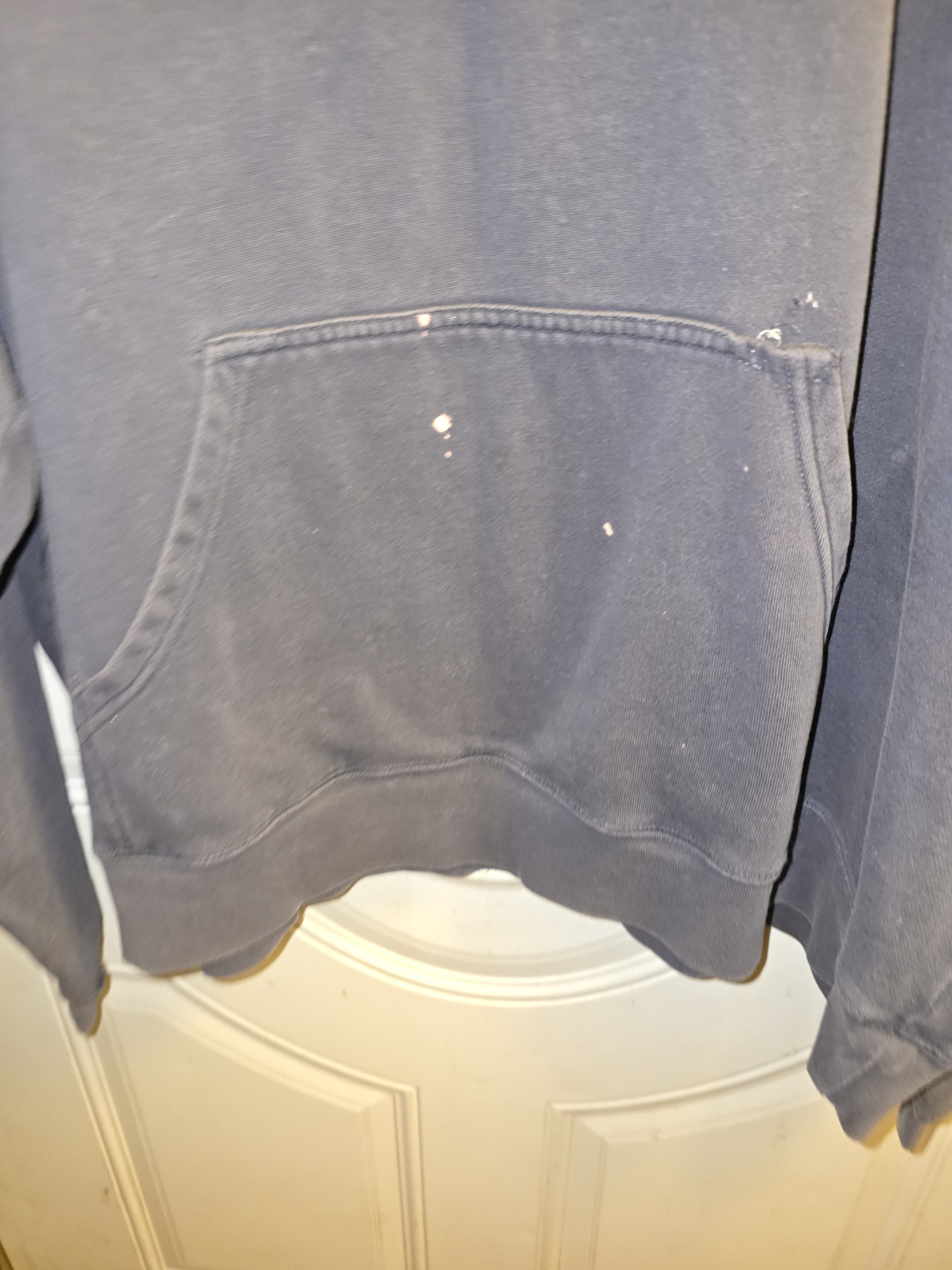 Old Navy × Vintage Vintage Distressed Faded Black Spell Out Hoodie Size US XXL / EU 58 / 5 - 3 Thumbnail