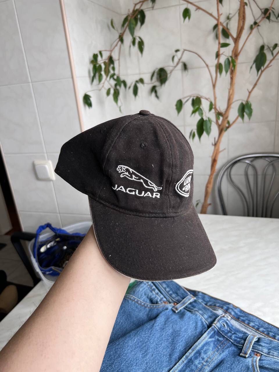 Japanese Brand VINTAGE CAP HAT LAND ROVER JAGUAR RACING AUTO BLACK FADED Size ONE SIZE - 8 Thumbnail