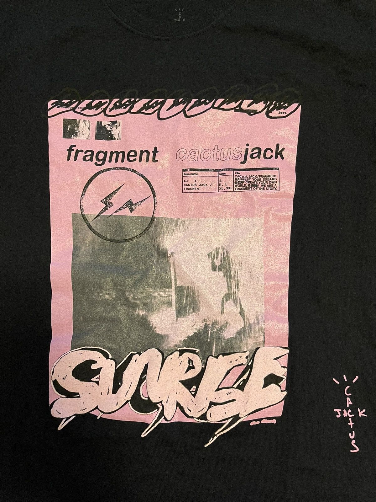 Travis Scott Travis Scott Cactus Jack Fragment T Shirt Size US M / EU 48-50 / 2 - 2 Thumbnail