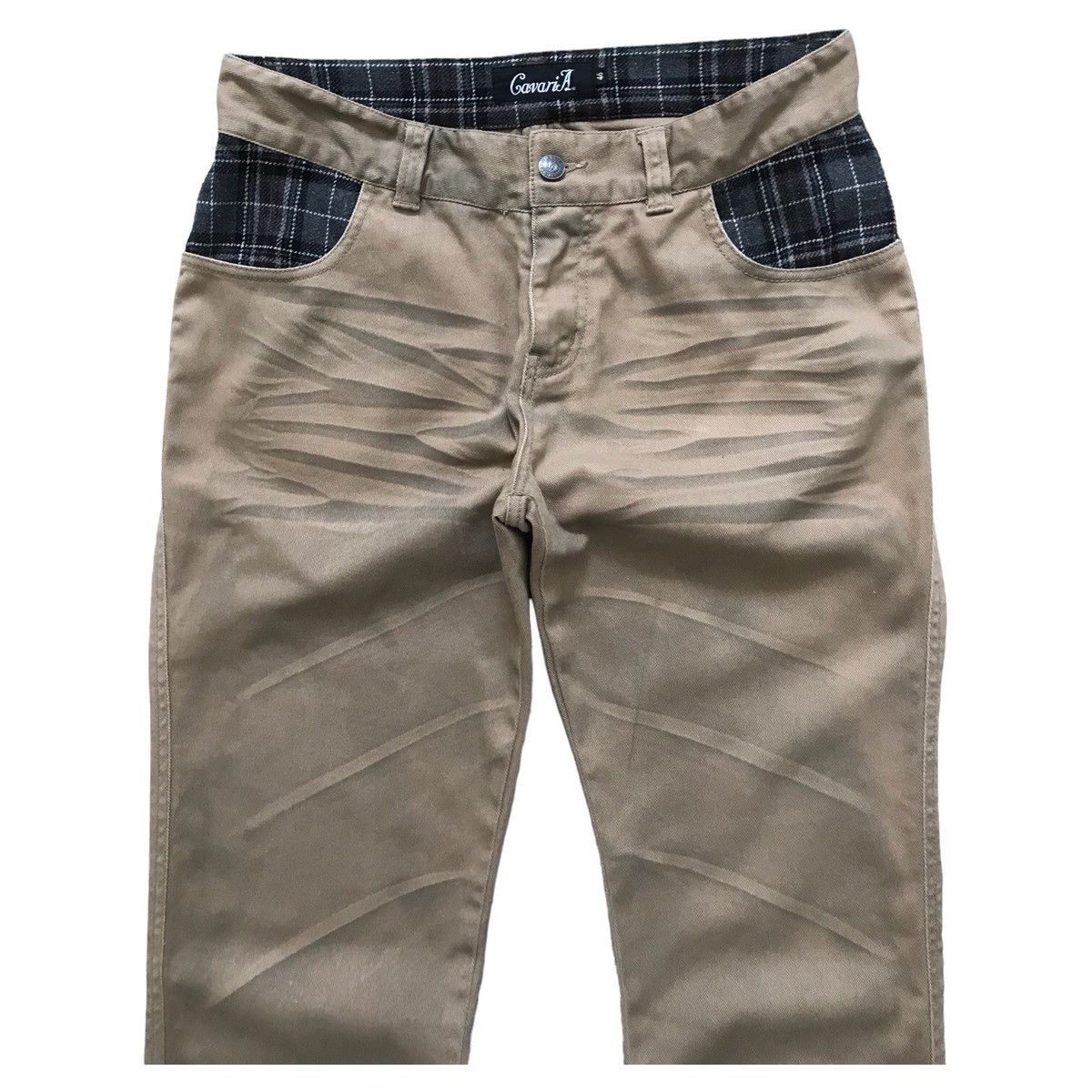 Japanese Brand CavariA Japan Dirty Distressed Flared Pants Size US 31 - 2 Thumbnail