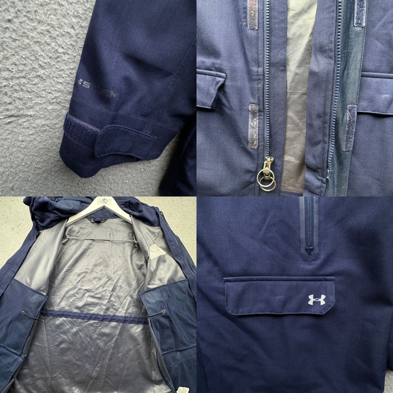 Under Armour Under Armour Storm Penn State Parka Raincoat Jacket Men Large UW7233 Blue Hooded Long Coat Full Zip Men L Rain Coat Navy Size US L / EU 52-54 / 3 - 8 Thumbnail