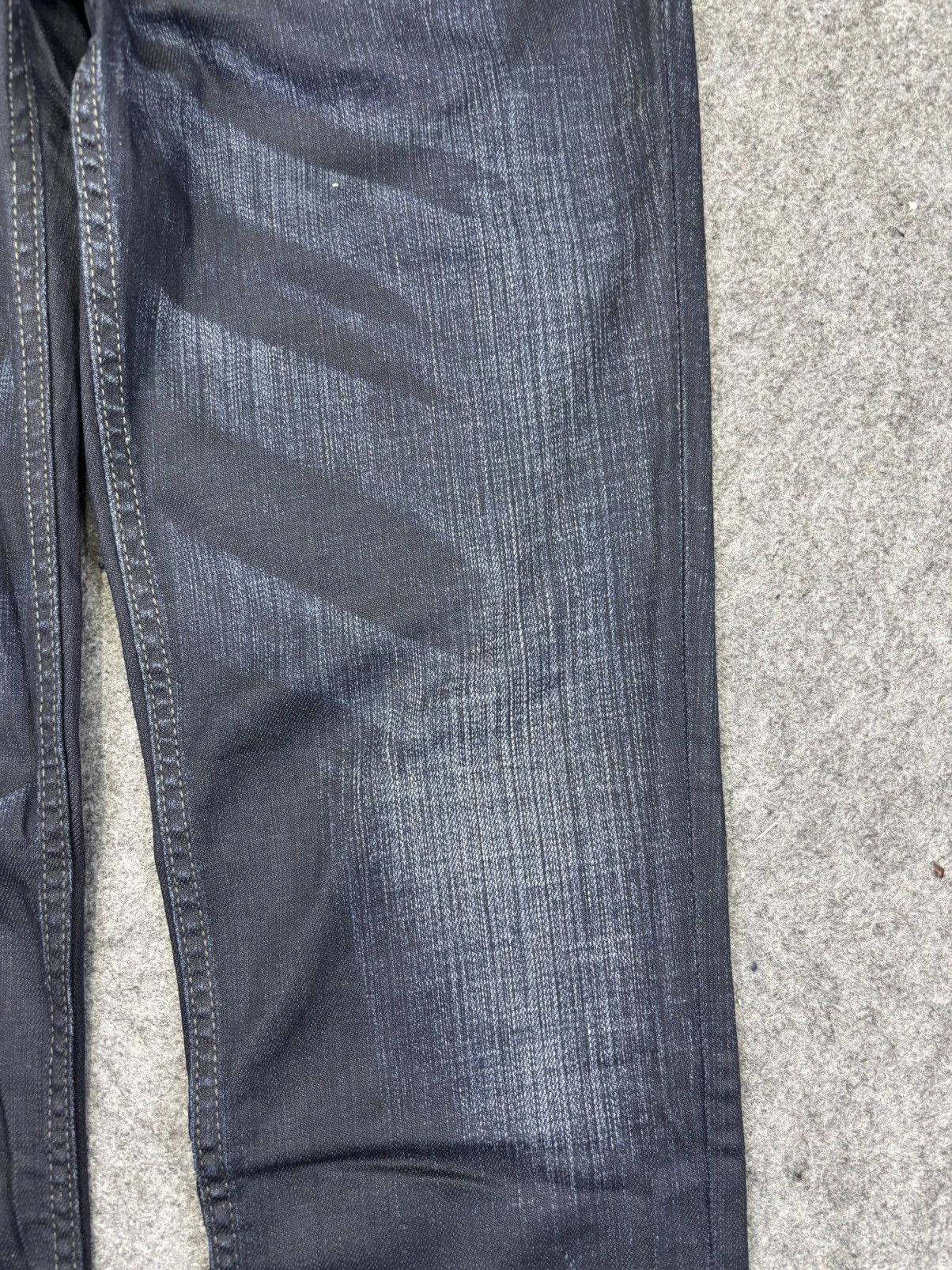 Marithe + Francois Girbaud MFG Stretchable Skinny Rare Dope Wax Indigo Denim F880 Size US 33 - 5 Thumbnail