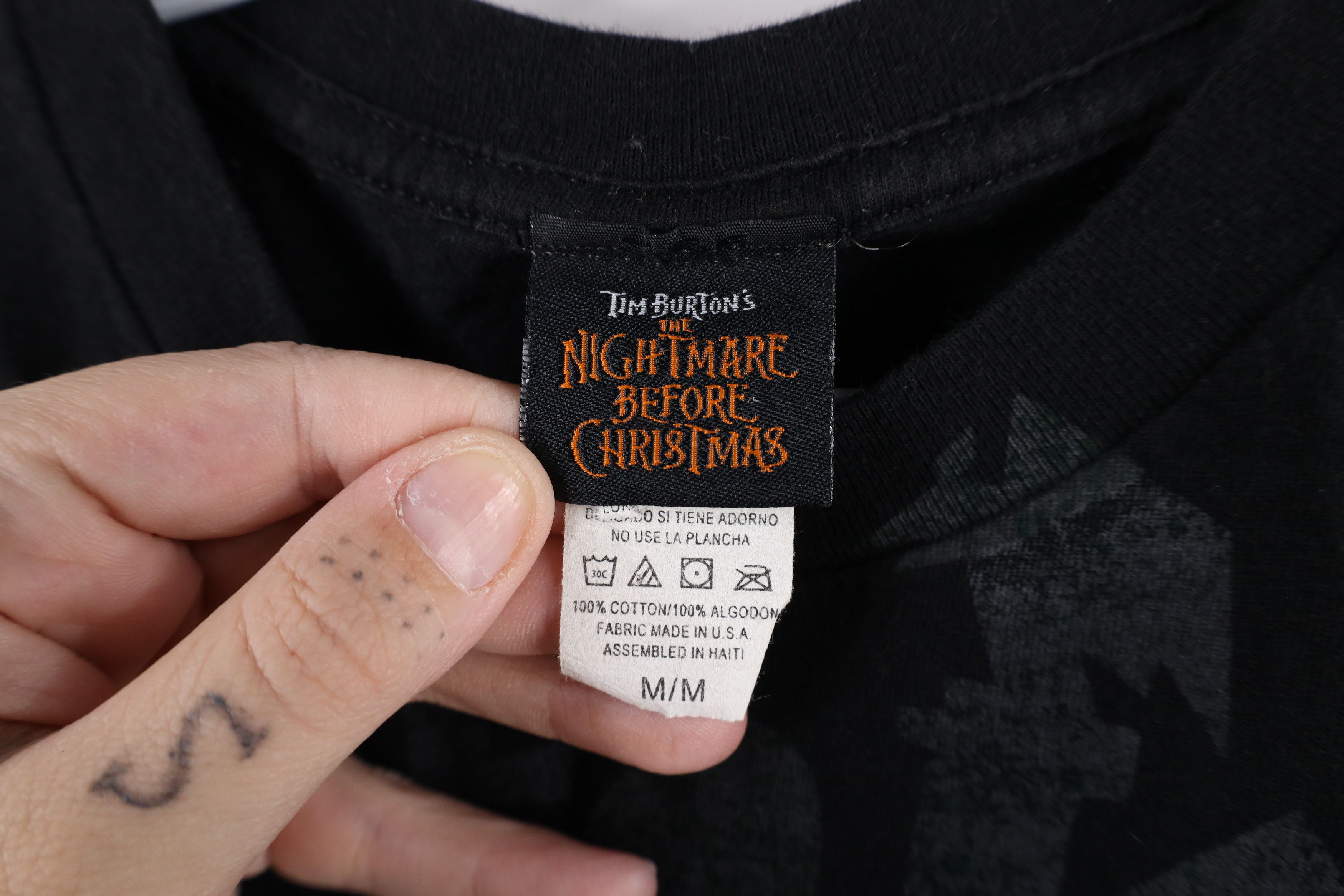 Vintage Vintage Tim Burtons The Nightmare Before Christmas T-Shirt Size US M / EU 48-50 / 2 - 7 Thumbnail