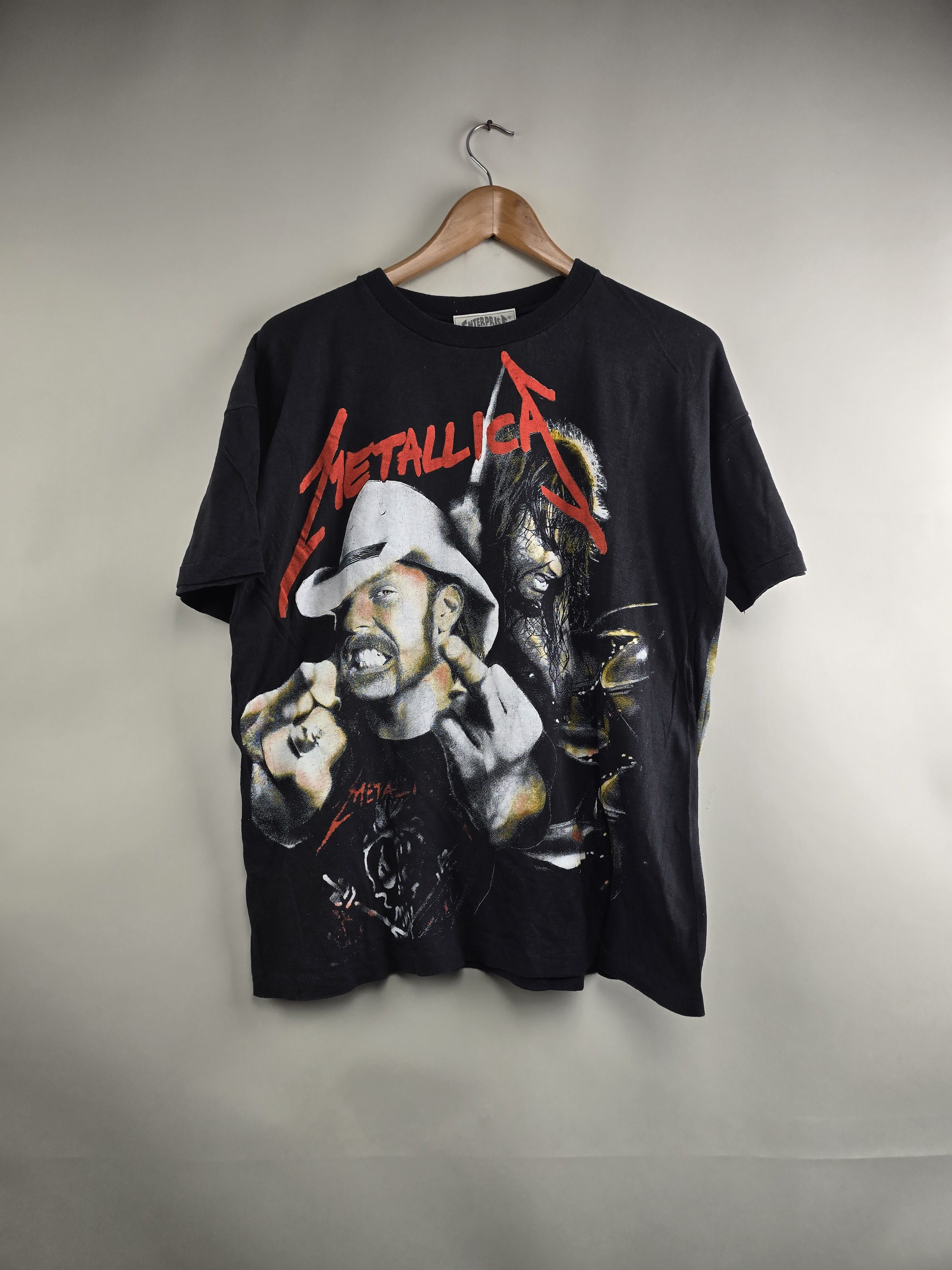 90s Metallica Rock tee vintage L 22