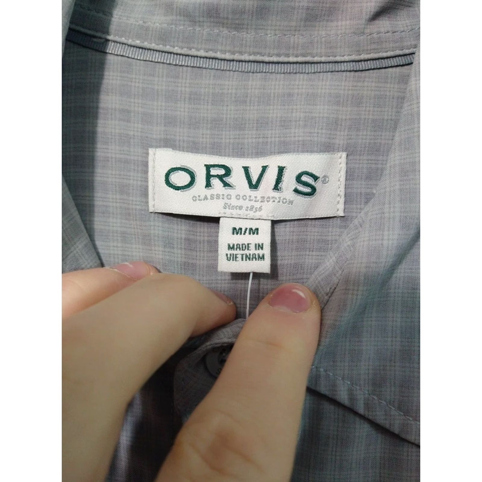 Orvis Orvis Shirt Mens Medium Plaid Short Sleeve Button Up Woven Casual Travel Lot of 2 Size US M / EU 48-50 / 2 - 5 Thumbnail