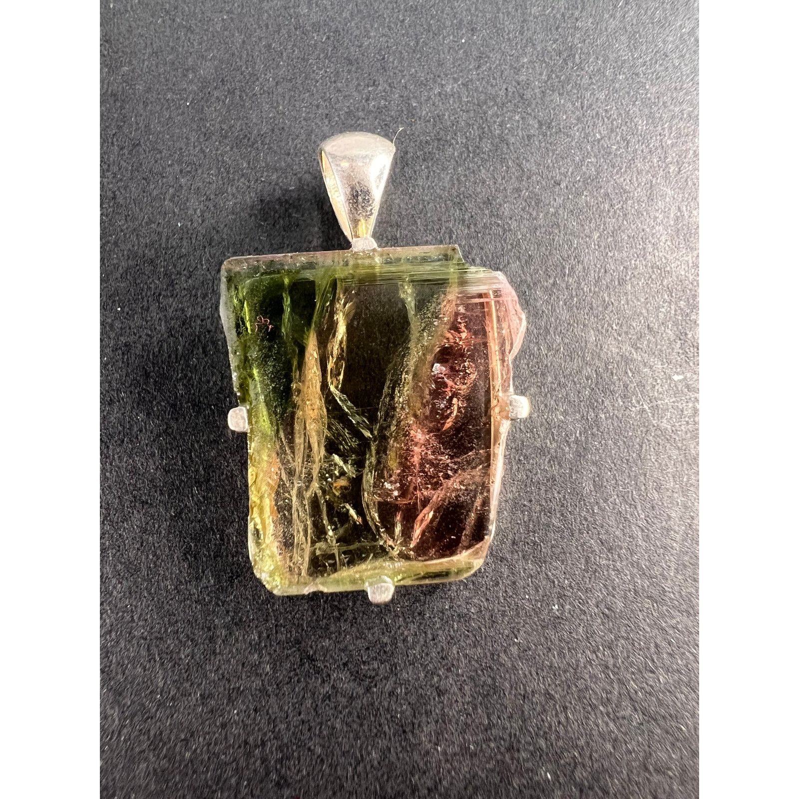 Other NEW watermelon tourmaline sterling silver pendant 2.52 grams Size ONE SIZE - 1 Thumbnail