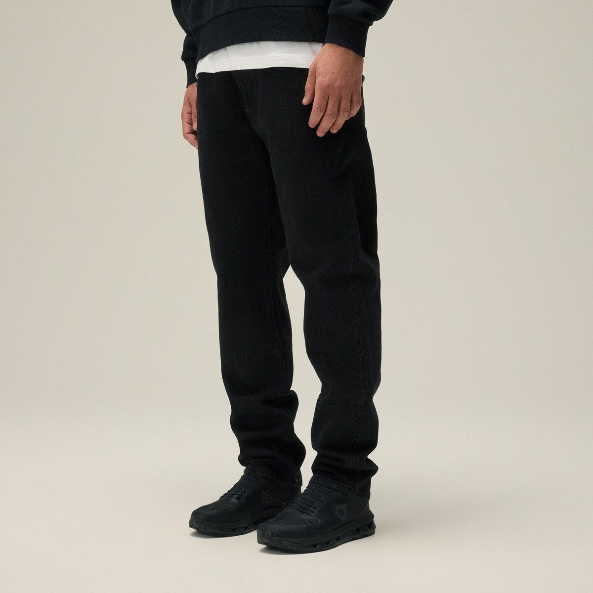 Kith KITH Varick Denim Jean Black Wash Raw Hem Size 33 Size US 33 - 12 Thumbnail