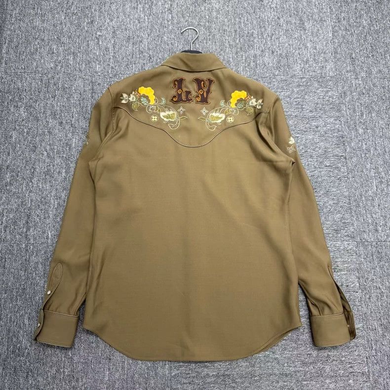 Louis Vuitton Louis Vuitton Fei Dong Floral Alphabet Embroidered Shirt 25 Size US XL / EU 56 / 4 - 3 Thumbnail