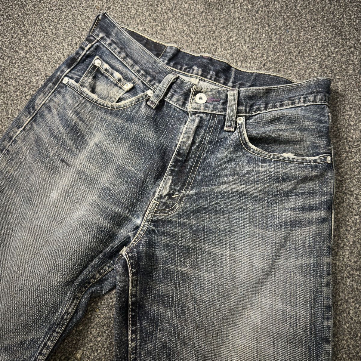 Seditionaries Vintage 90s Levis 502 Tough Distressed Denim W30 Size US 30 / EU 46 - 3 Thumbnail