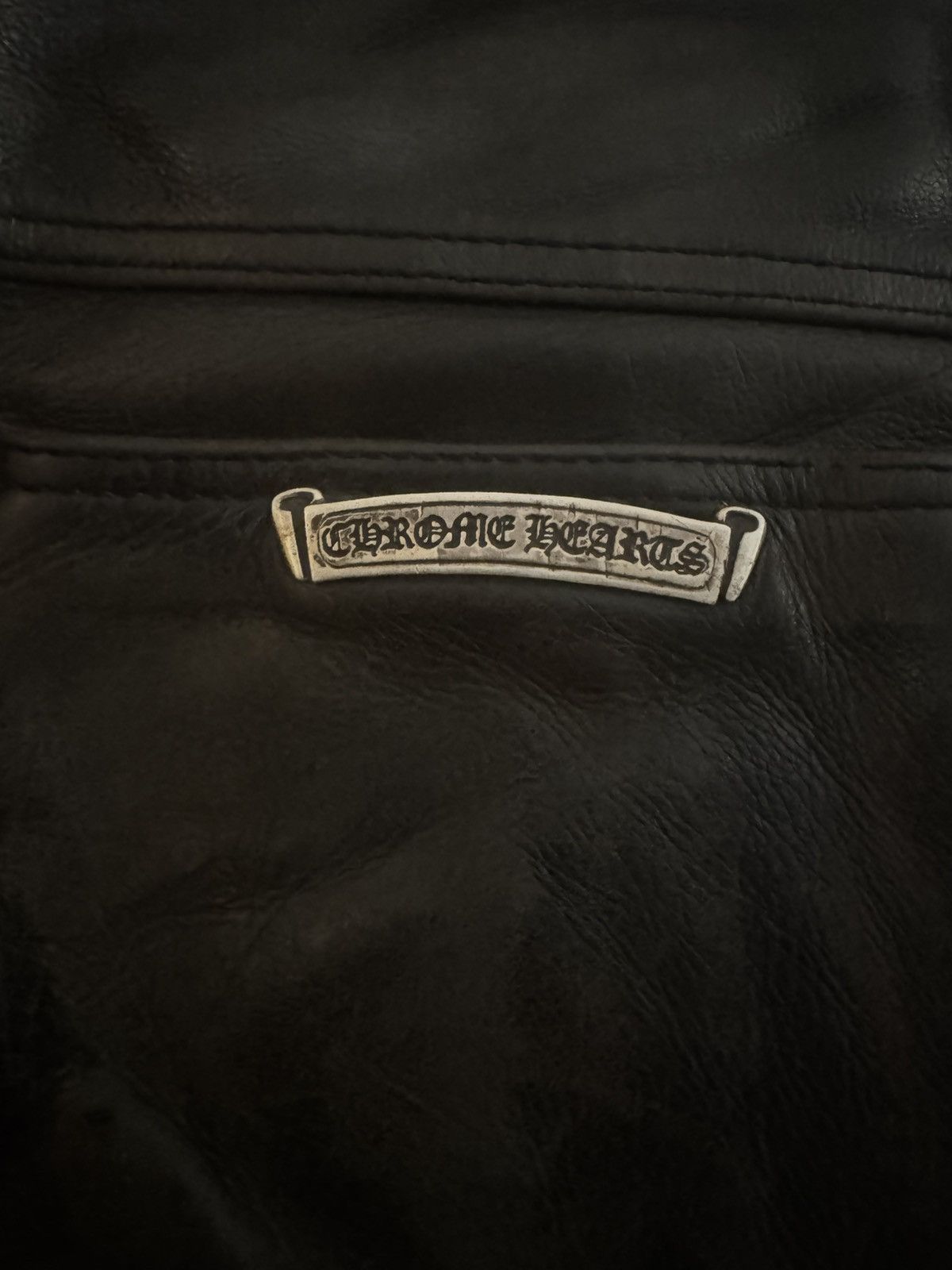 Chrome Hearts Chrome hearts Fleur knee leather pants vintage Size US 34 / EU 50 - 22 Thumbnail