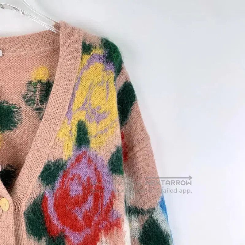 Miu Miu Miu Miu Colorful Mohair Women's Cardigan . Size XS / US 0-2 / IT 36-38 - 3 Thumbnail