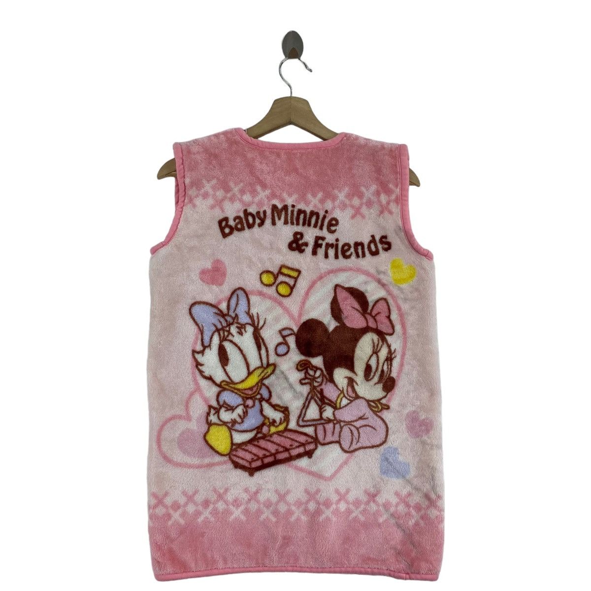 Disney BABY MINNIE & FRIENS Disney Overprint Sherpa Pink Vest Size S / US 4 / IT 40 - 2 Thumbnail