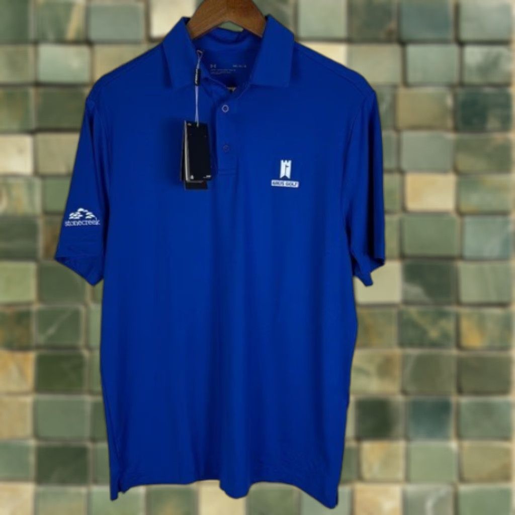 Under Armour Under Armour Polo Shirt Mens Medium Blue Size US M / EU 48-50 / 2 - 1 Thumbnail