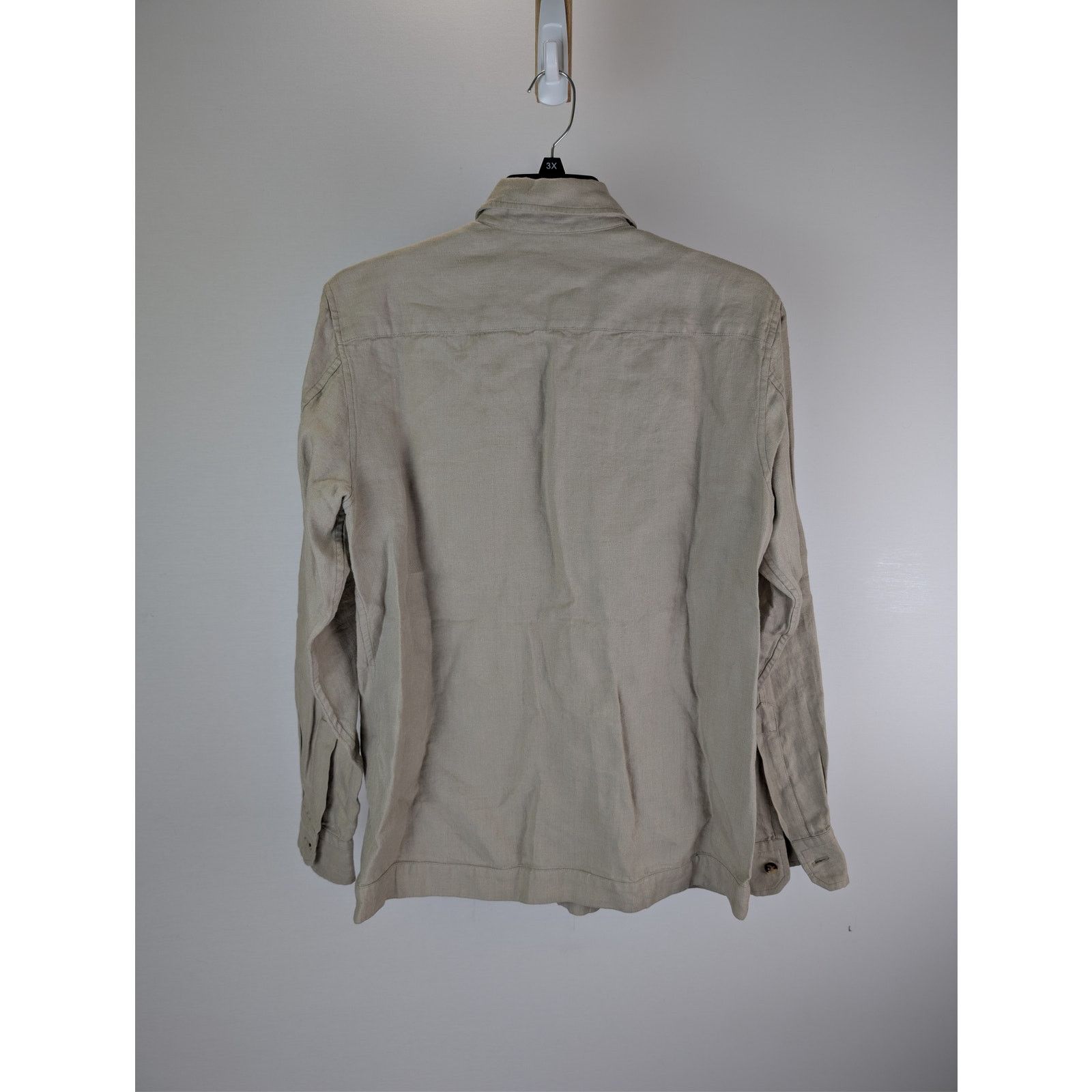 Boglioli o1rshd1 CC20 Button up Shirt with herringbone pattern Beige Size US S / EU 44-46 / 1 - 9 Thumbnail