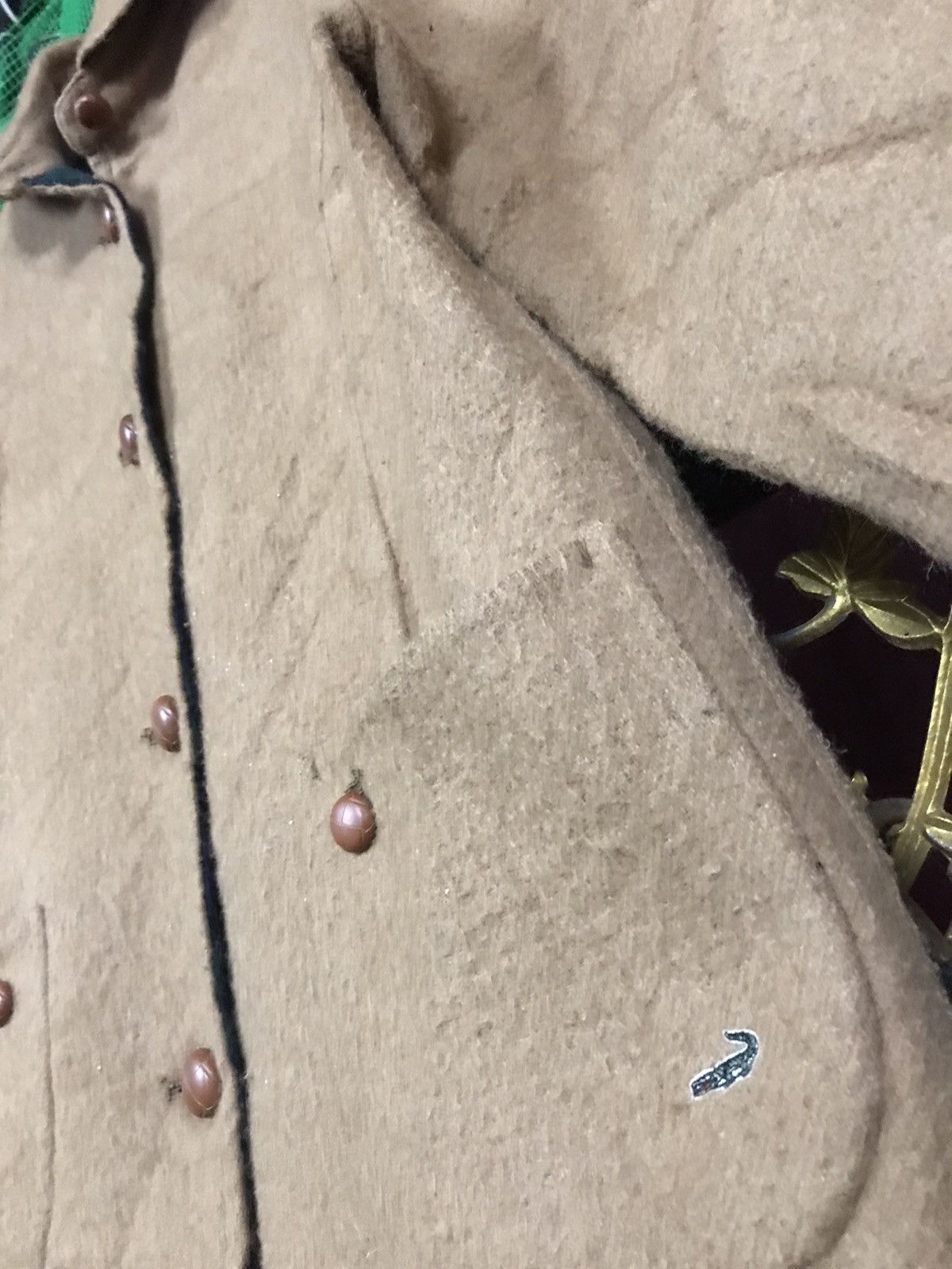 If Six Was Nine × The Unbranded Brand Crocodile Jaket Small Logo Brown Colour Size L / US 10 / IT 46 - 3 Thumbnail