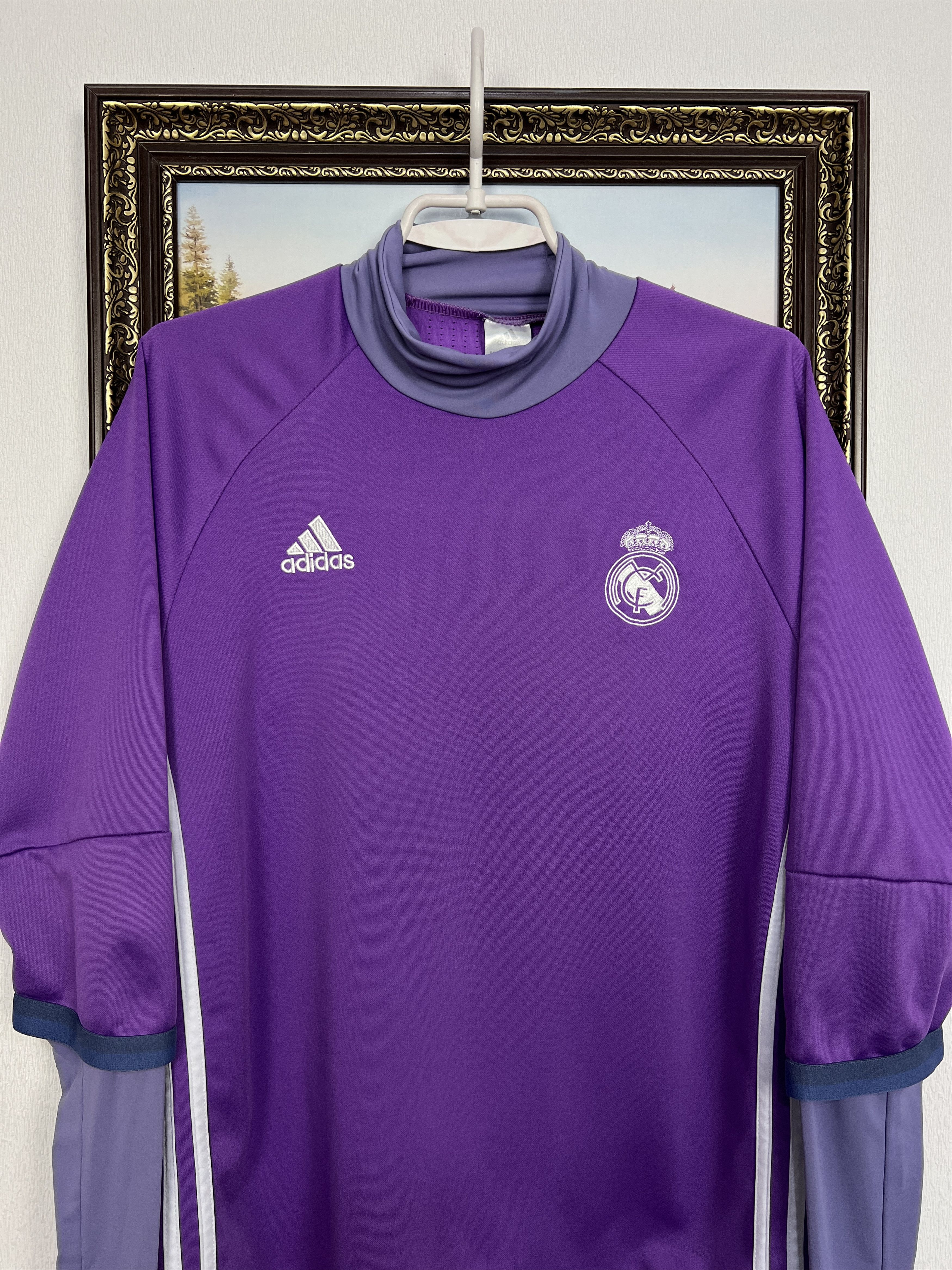 Adidas Adidas Real Madrid Football Train Sweatshirt Soccer Jacket Size US M / EU 48-50 / 2 - 2 Thumbnail