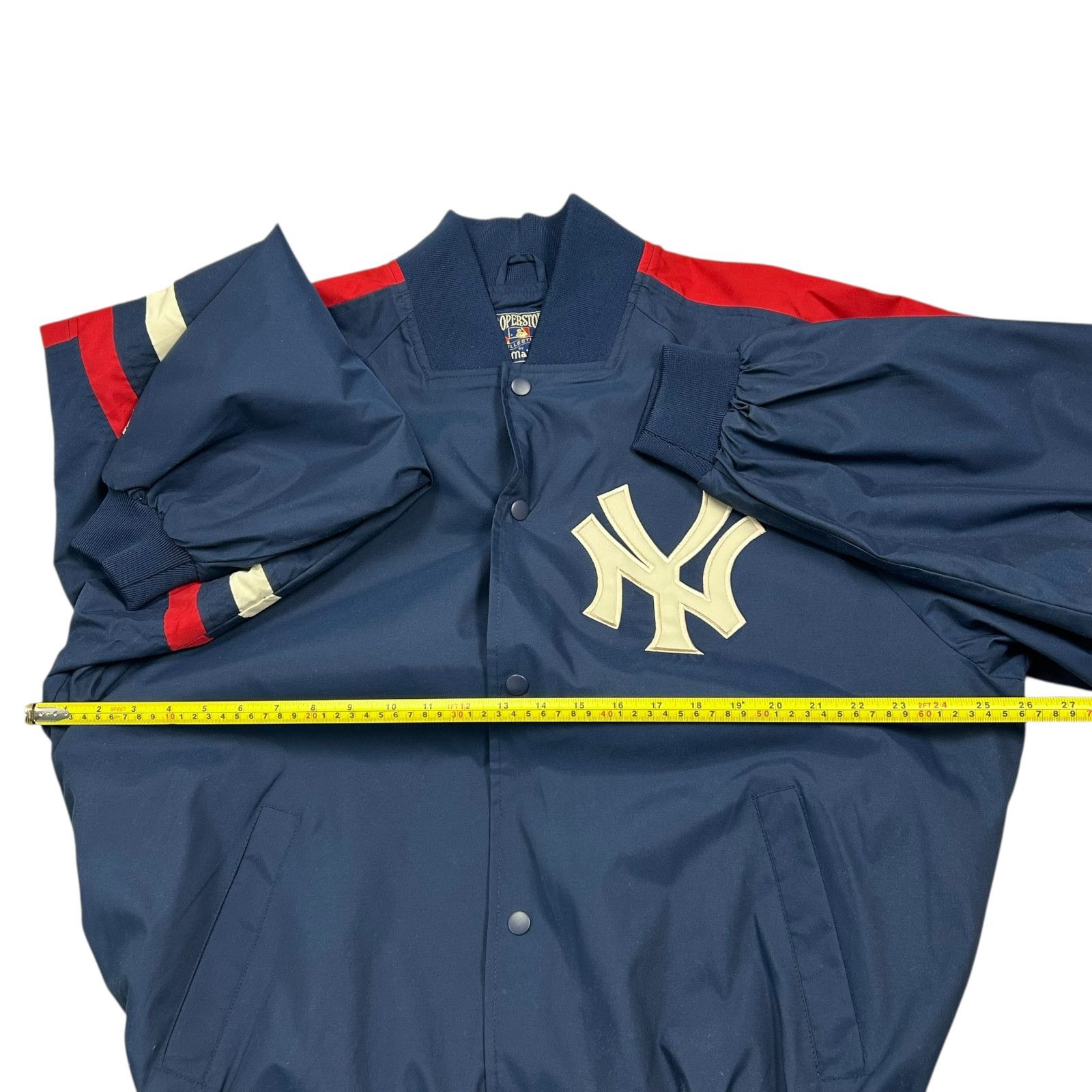 MLB VTG NEW YORK YANKEES MAJESTIC COOPERSTOWN WINDBREAKER JACKET Size US L / EU 52-54 / 3 - 8 Thumbnail