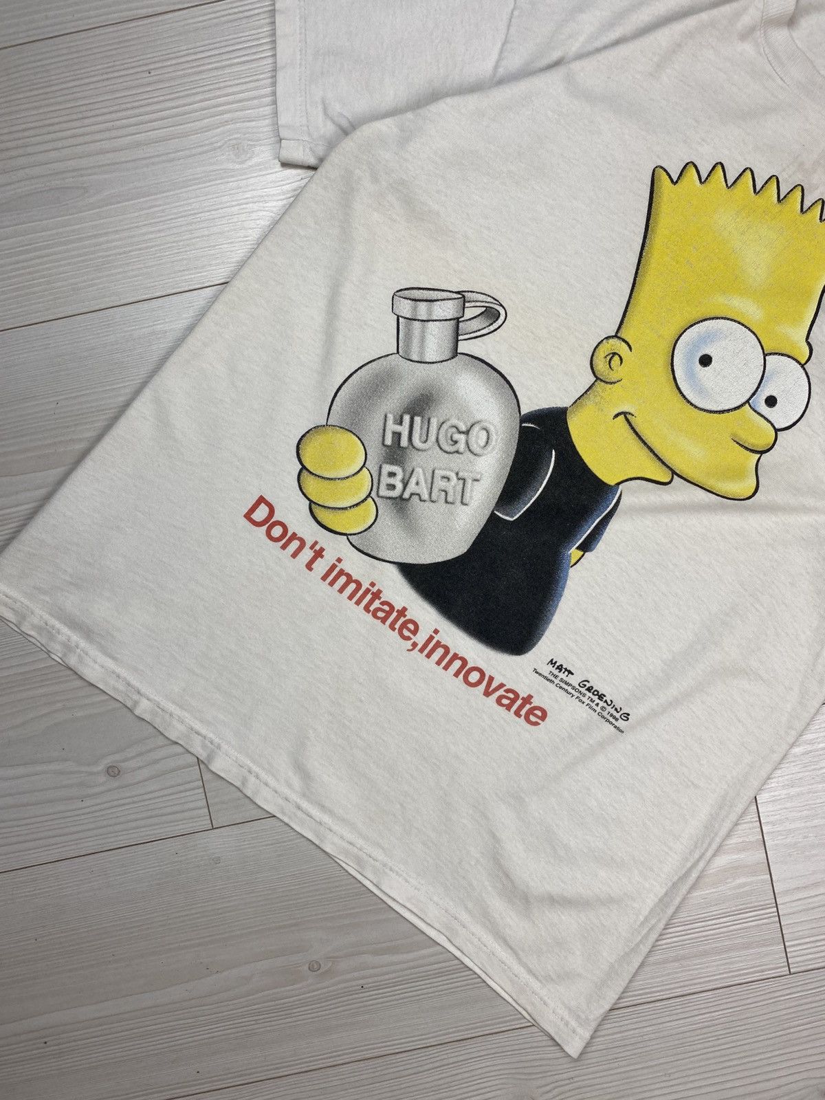 The Simpsons × Vintage Vintage The Simpsons 1998 Hugo Bart T-shirt Size US L / EU 52-54 / 3 - 3 Thumbnail