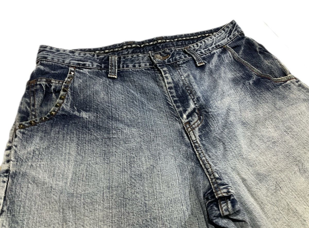Japanese Brand 🔥Sick Y2K JPEGG Stud Denim Faded LGB Size US 33 - 2 Thumbnail