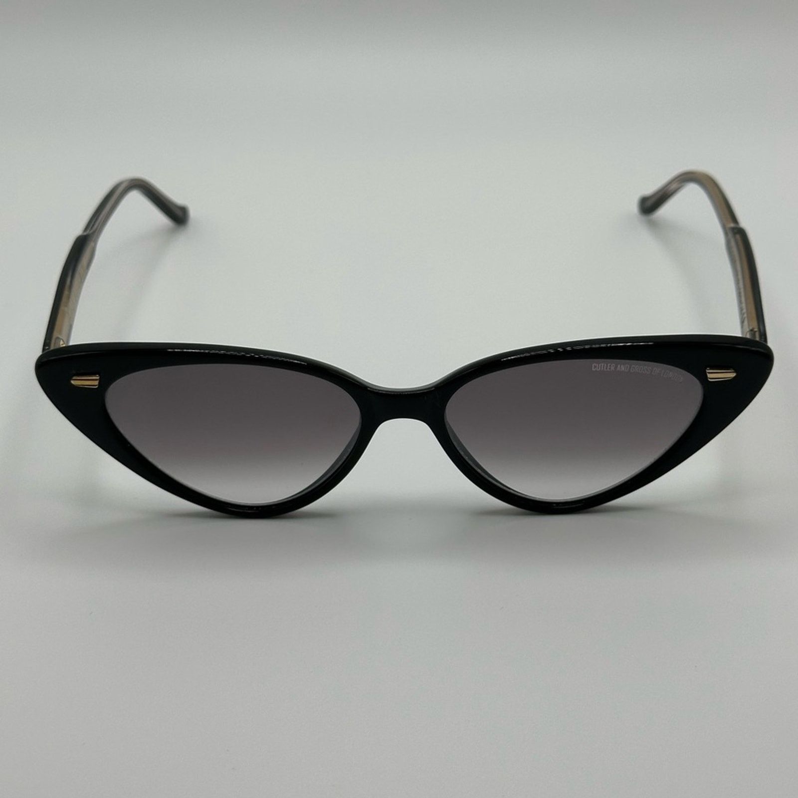 Cutler and Gross BRAND NEW CUTLER AND GROSS CG1330S 004 Black Cat Eye Women Size ONE SIZE - 1 Thumbnail