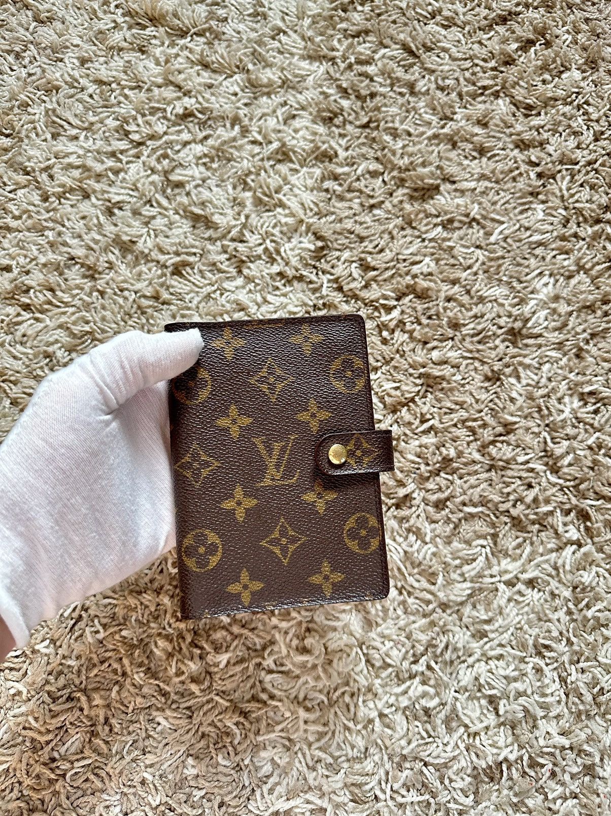 image of Vintage Louis Vuitton Notebook Monogram in Brown, Men's