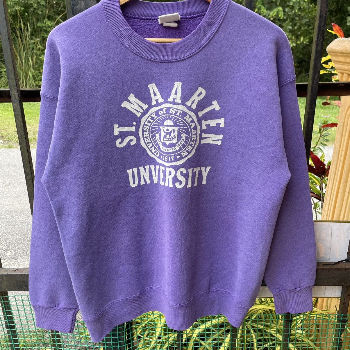 Vintage 🔥Vintage 80s St Marten University Big Logo Sweatshirts Size US M / EU 48-50 / 2 - 5 Thumbnail