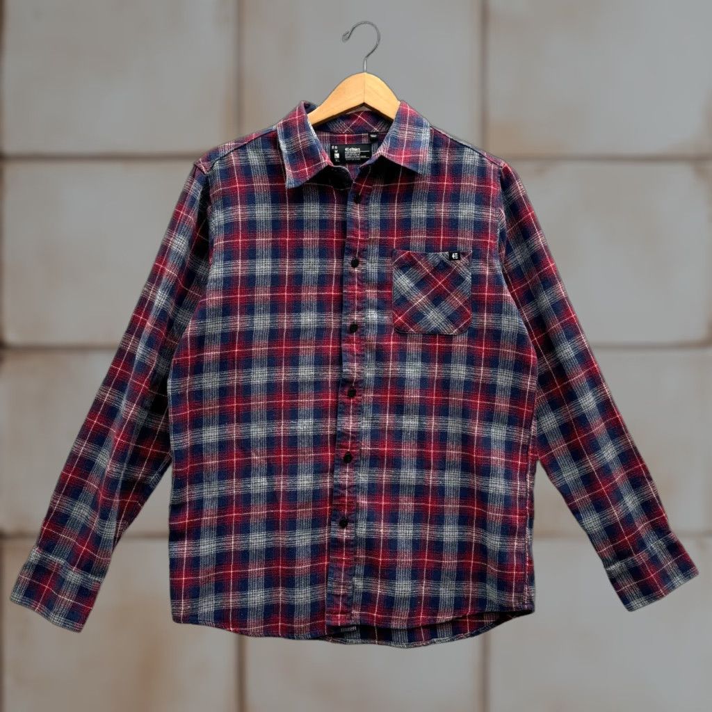 Etnies ETNIES Skateboarding Men's L Long Sleeve Plaid T-Shirt VTG Y2K 00s Skater Multicolor Size US L / EU 52-54 / 3 - 1 Thumbnail