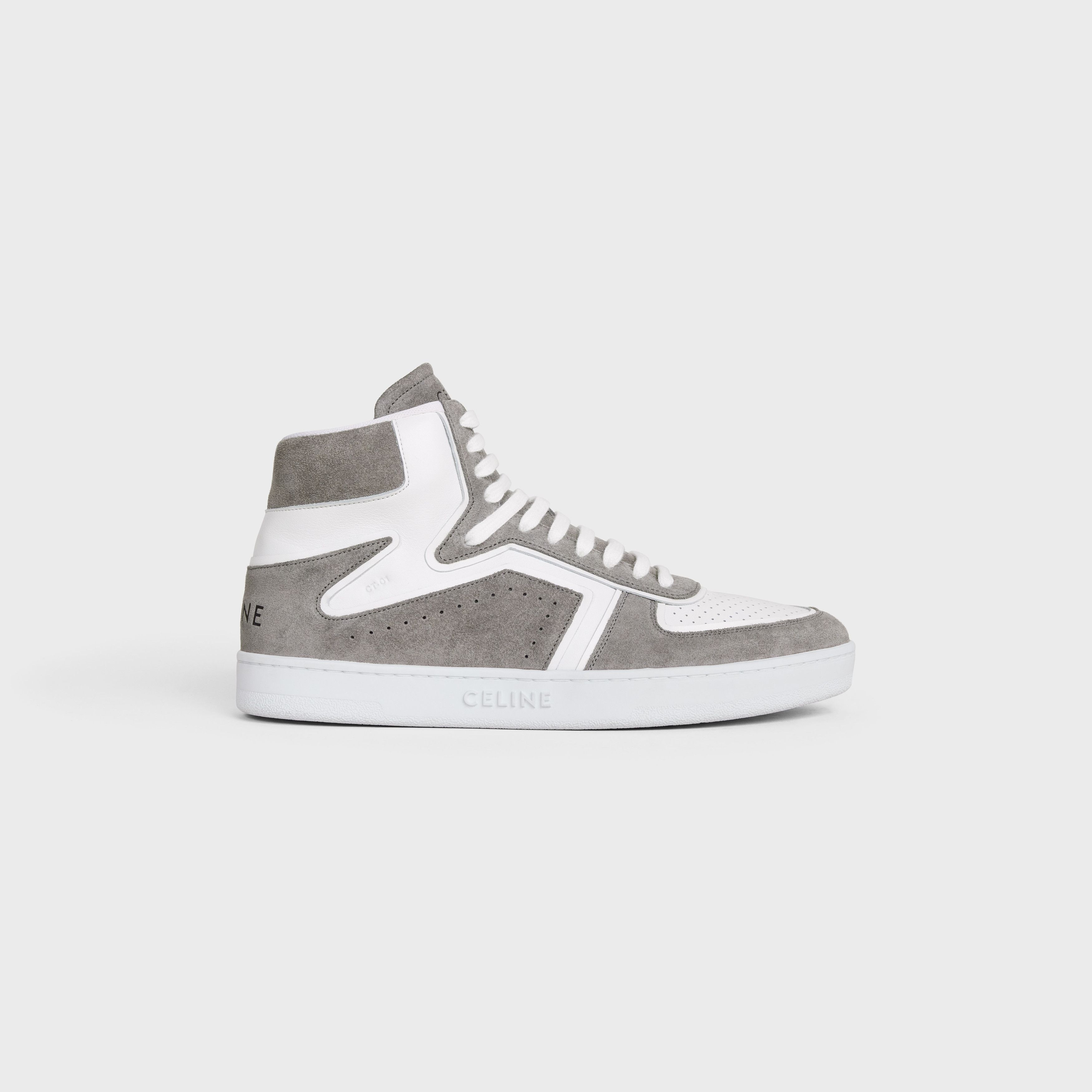 Celine trainer ct-01 high top sneaker in suede calfskin&calfskin Size US 6 / EU 39 - 1 Thumbnail