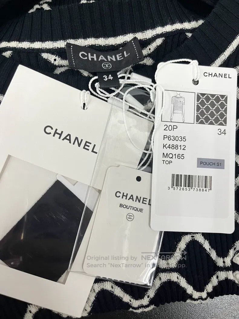 Chanel Chanel Black and white colour matching diamond checkered k Size XXS / US 00 / IT 34 - 4 Thumbnail